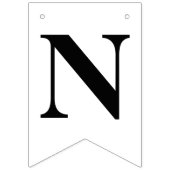 One Happy Dude Boy's Retro 1st Birthday  バンティングフラッグ (第3の旗)