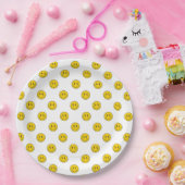 One Happy Dude Boy's Retro 1st Birthday  ペーパープレート (パーティー)