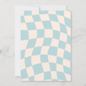 One Happy Dude Checkered 招待状 (裏面)