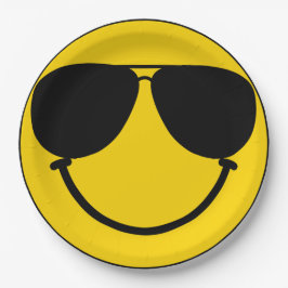 One Happy Dude Emoji 1st birthday Decoration ペーパープレート