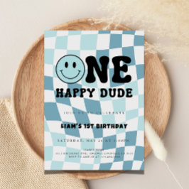 One happy Dude Invitation 招待状