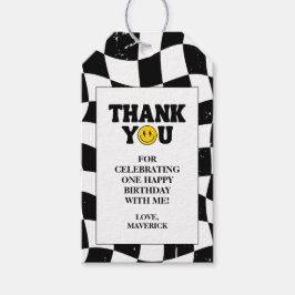 One Happy Dude Retro 1st Birthday ギフトタグ