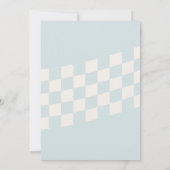 One Happy Dude Smiley 1st Birthday 招待状 (裏面)