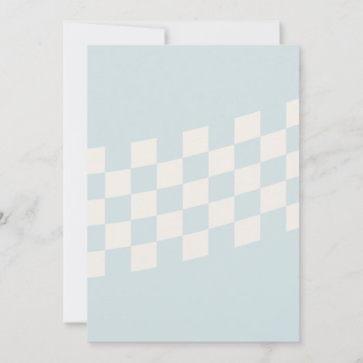 One Happy Dude Smiley 1st Birthday 招待状 (裏面)