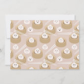 One Happy Dumpling Invite 1st First Birthday Photo 招待状 (裏面)