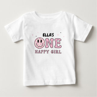 ONE HAPPY GIRL ベビーTシャツ