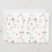 One Happy Goose Invite 1st  First Birthday Photo 招待状 (裏面)