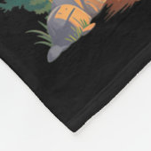 One Happy Mama Camper 1st Birthday Camng Bear  フリースブランケット (角)