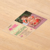 One Happy Melon 1st Summer Birthday Photo アクリル招待状 (レイダウン)