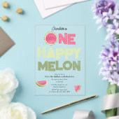 One Happy Melon Invite 1st Summer Birthday アクリル招待状 (インサイチュ (ウェディング))
