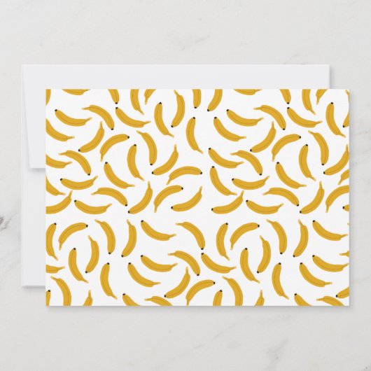 One Happy Monkey Cute 1st First Birthday Photo 招待状 (裏面)