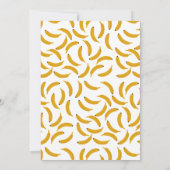 One Happy Monkey Cute Invite 1st First Birthday 招待状 (裏面)