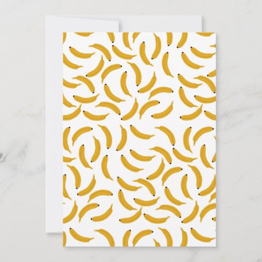 One Happy Monkey Cute Invite 1st First Birthday 招待状 (裏面)