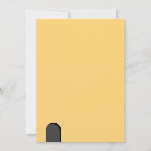 One Happy Mouse Invite 1st Cute Birthday 招待状 (裏面)