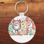 one happy principal, retro, vintage キーホルダー (正面)