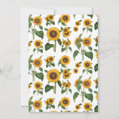 One Happy Sunflower Invite 1st Summer Birthday 招待状 (裏面)