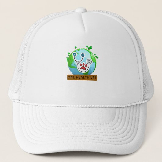One Health Vet – Vet Global Health Animal Design キャップ (正面)