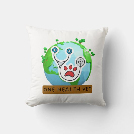 One Health Vet – Vet Global Health Animal Design クッション (正面)