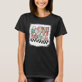 One Hoppy Doula Retro Easter Checkered Midwife Bir Tシャツ (正面)