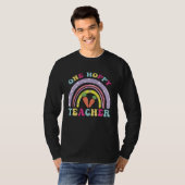 One Hoppy Teacher Rainbow  Teacher Easter Day 2023 Tシャツ (正面フル)