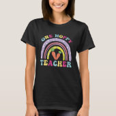 One Hoppy Teacher Rainbow  Teacher Easter Day 2023 Tシャツ (正面)