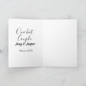 One hot couple add name since 20XX year date カード (内部)