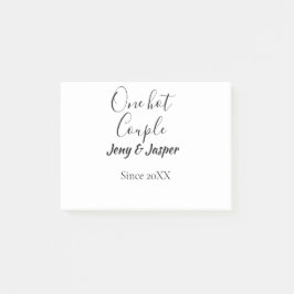 One hot couple add name since 20XX year date ポストイット
