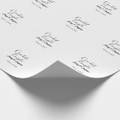 One hot couple add name since 20XX year date ラッピングペーパー (角)