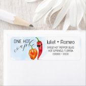 One Hot Couple Hot Pepper Wedding ラベル (インサイチュ)