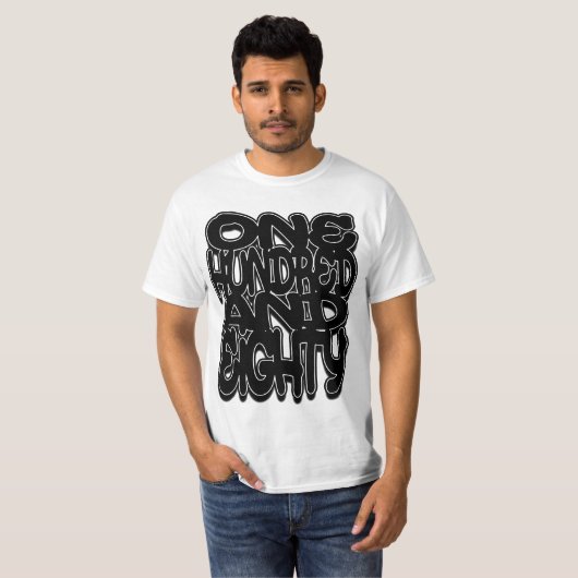 One Hundred and Eighty Tシャツ (正面フル)