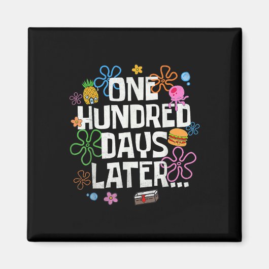 One Hundred Days Later 100 Days Of School Student  マグネット (正面)