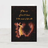 One I Love 5x7折り畳みグリーティングカード カード (正面)