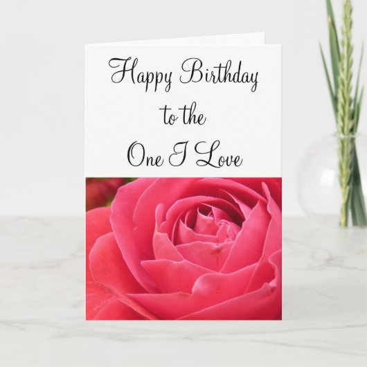 One I Love Cardへのハッピーバースデー カード (正面)