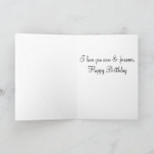One I Love Cardへのハッピーバースデー カード (内部)