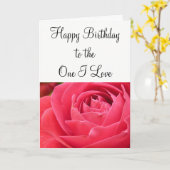One I Love Cardへのハッピーバースデー カード (黄色い花)