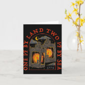 One If By Land Two If By Sea 1775  カード (黄色い花)