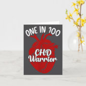 One In 100 Chd Warrior Congenital Heart Disease Aw カード (黄色い花)