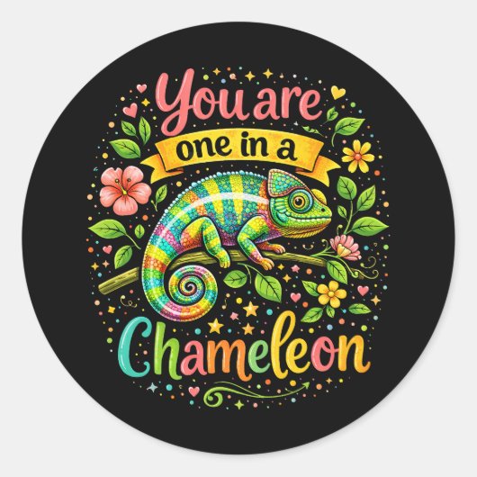 One in a Chameleon ラウンドシール (正面)