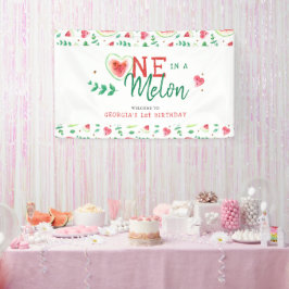 One In A Melon | スイカのバースデーウェルカム 横断幕