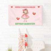 One in a Melon 誕生日バナー|スイカの妖精 横断幕 (インサイチュ)