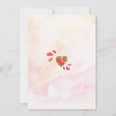 One In A Melon 1st Birthday Invitation 招待状 (裏面)