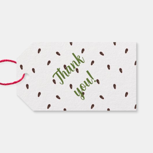 One in a Melon 1st Birthday Party ギフトタグ (裏面横)