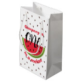 One in a Melon 1st Birthday Party スモールペーパーバッグ (裏面アングル)