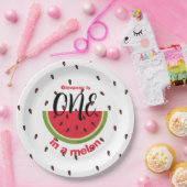 One in a Melon 1st Birthday Party ペーパープレート (パーティー)