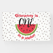 One in a Melon 1st Birthday Party 横断幕 (横)