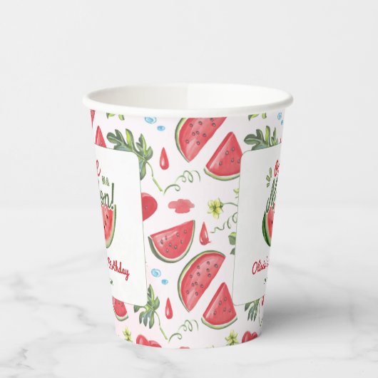 One in a Melon 1st Birthday Summer Party 紙コップ (左)