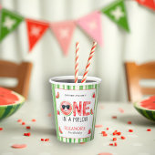One in a melon 1st birthday watermelon party 紙コップ