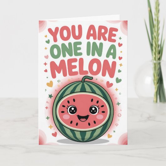 One in a Melon Birthday Card カード (正面)