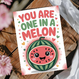 One in a Melon Birthday Card カード