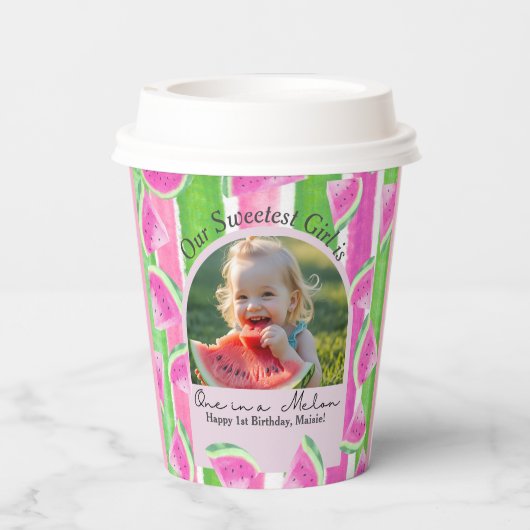 One in a Melon Birthday watermelon 紙コップ (裏面)